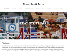 Tablet Screenshot of greatscottfarm.com